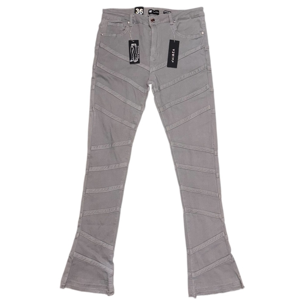 WAIMEA Stacked Fit Jeans Pants Men Size 36 (36 in. x 36 in.) Grey New w/ Tags
